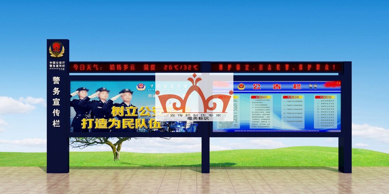 上海部队警务宣传栏